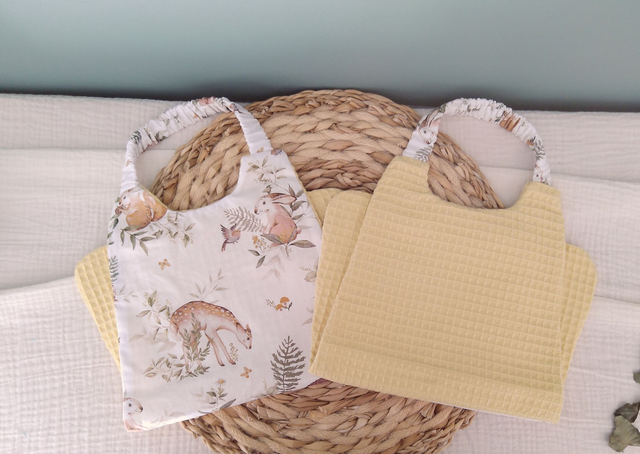 Bavoir cantine maternelle Miel