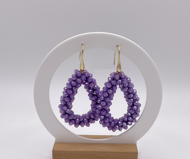 LAVENDER DROP - Tropfenohrringe