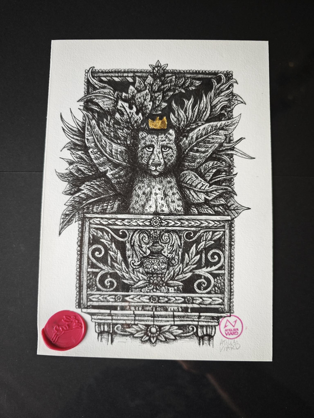 Guépard urbain - Dessin original (pièce unique)