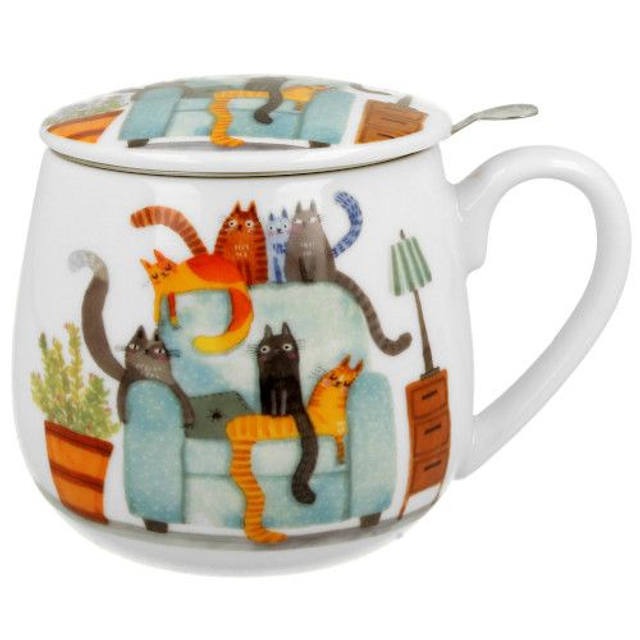 Taza chair, porcelana 0,40 l. filtro y tapa, en caja de regalo.*102