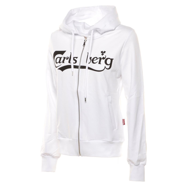 203215605 - Carlsberg felpa zip cappuccio logo classic donna