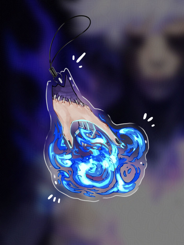 Dabi Burning Hand - Phone Charm