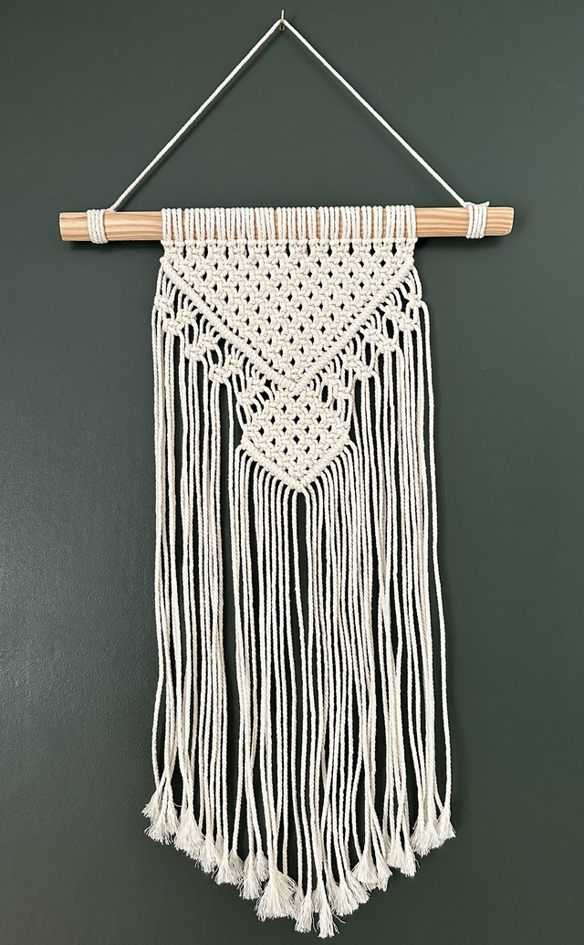 Macramé - Tenture murale ESMÉE - ECRU