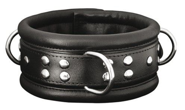 XX-DREAMSTOYS Leder-Halsfessel breit schwarz