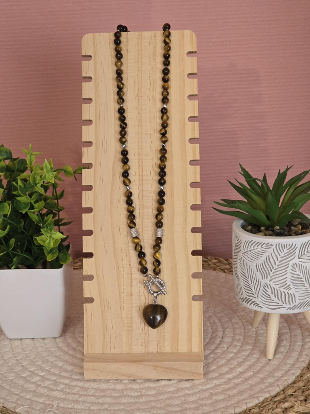 Collier Œil de tigre en 0,6 cm