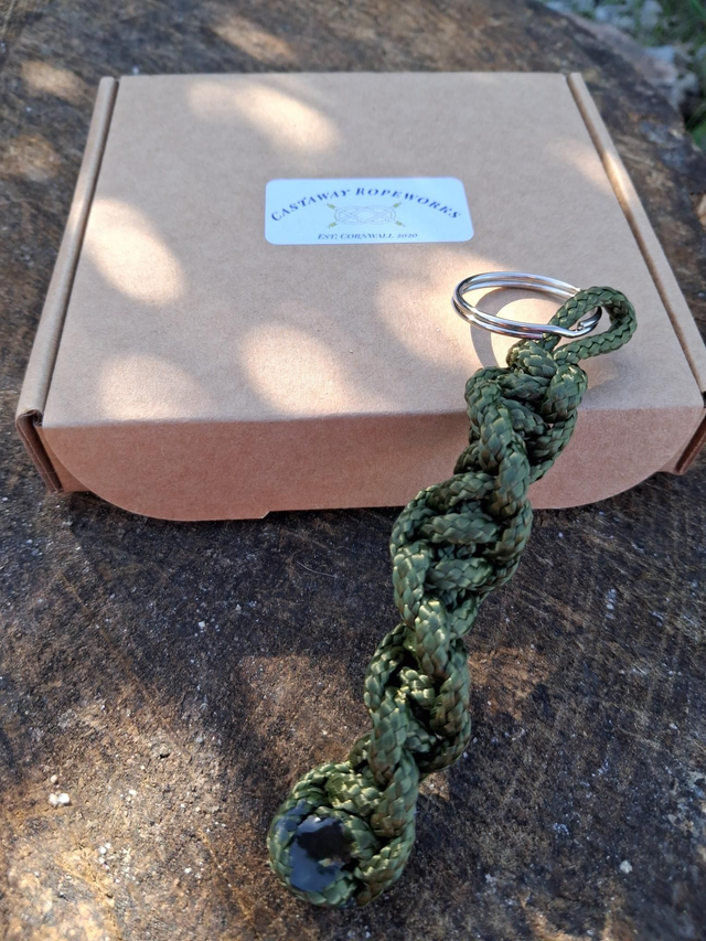 Keyring - Boxed - Khaki Twist