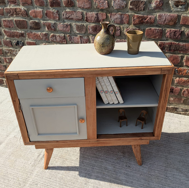 Chevet vintage peint