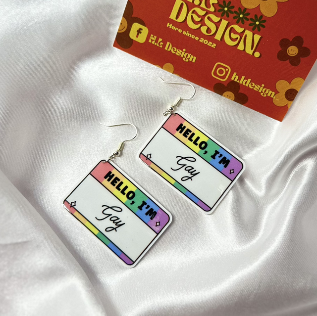 ‘Hello I’m Gay’ Earrings