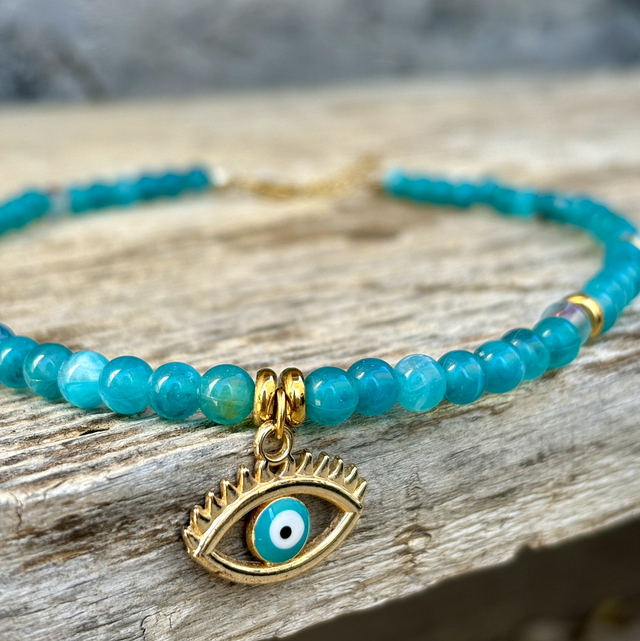 Collier œil lagon