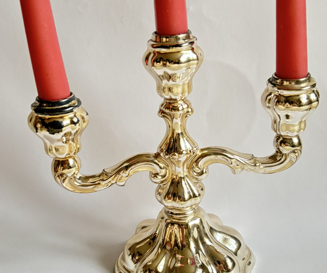 Kerzenhalter drei-armig Silber