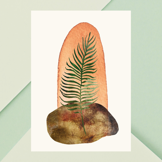 Impression Feuille Botanique Minimaliste - Décoration Murale Élégante / Minimalist Botanical Leaf Print - Elegant Wall Decor