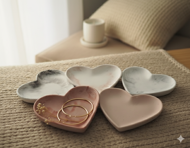 Coupelle / Vide poche Coeur - JUNE Grand modèle