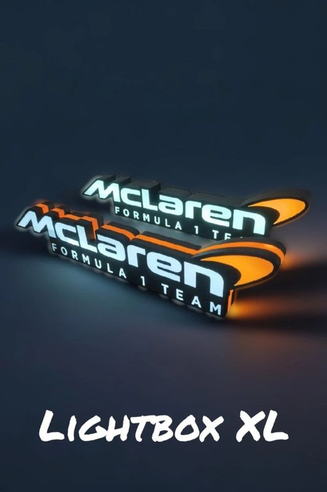 Lampe LED McLaren F1 – Lightbox XL / Déco motorsport premium