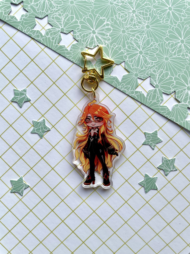 Mavuika Genshin Impact Keychain 