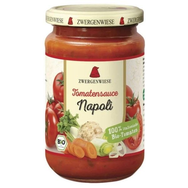 Zwergenwiese Tomatensauce Napoli, 340ml Glas