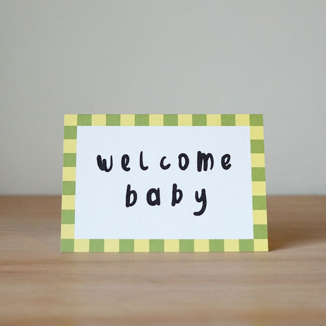 Card Welcome Baby