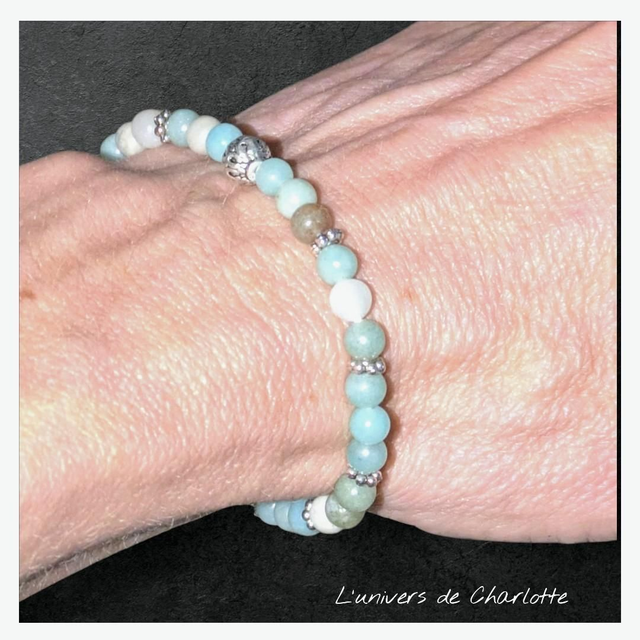Bracelet "Amazonite" 4mm BR-116