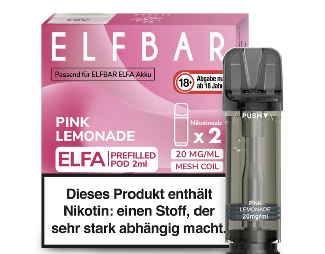 ELFBAR ELFA Prefilled Pods – Pink Lemonade | 20 mg