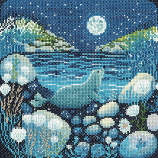 Moonlit Bay Counted Cross Stitch Kit by Mel Rodicq
