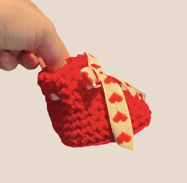 Heart Bow Booties - Red