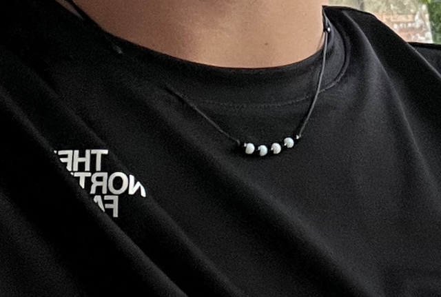 Collier Alex’ réglable Cordon noir assorti au collier Alex’