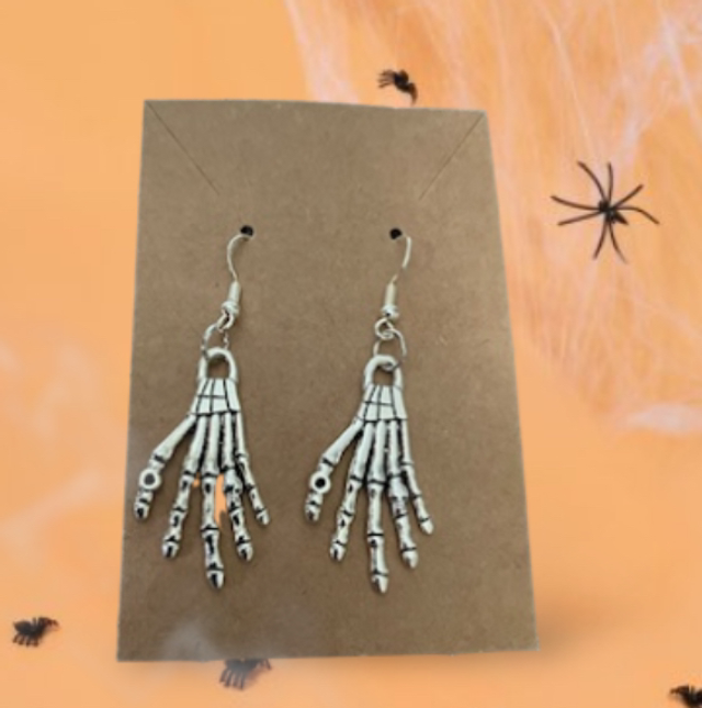 Skeleton Hand Earrings 