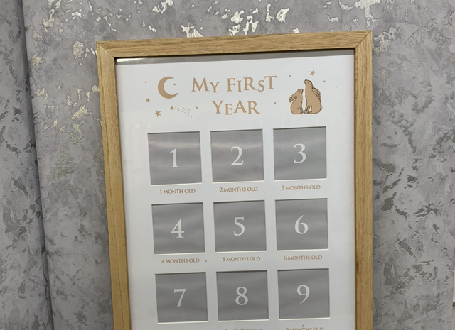 My first year wooden frame 