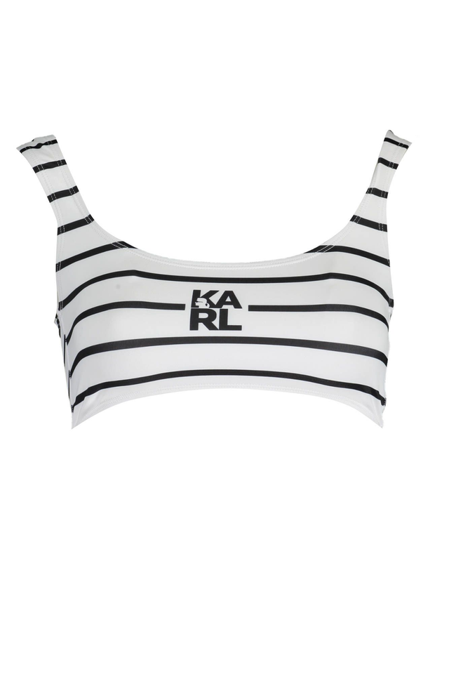 KARL LAGERFELD BEACHWEAR COSTUME PARTE SOPRA DONNA BIANCO