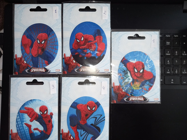 Spiderman - 5 varianten (prijs per stuk)