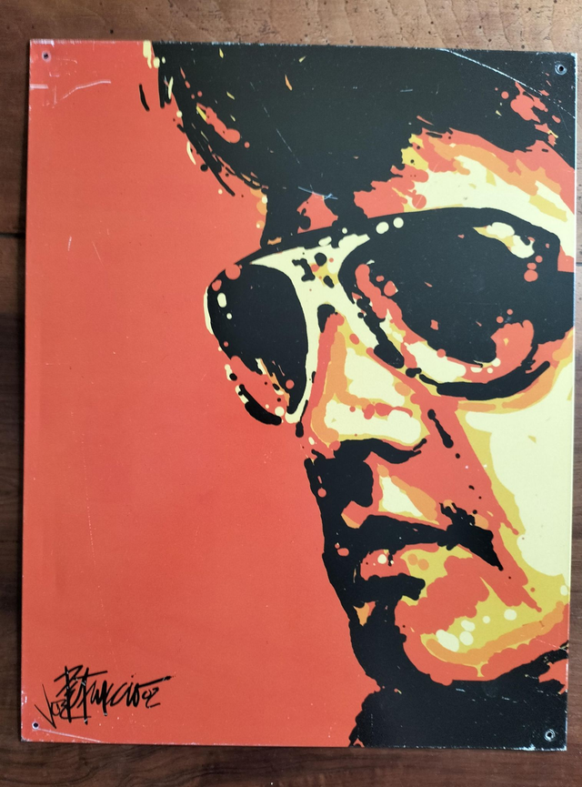 Plaque métal / Elvis by Joe Petruccio/ occasion T.B.E