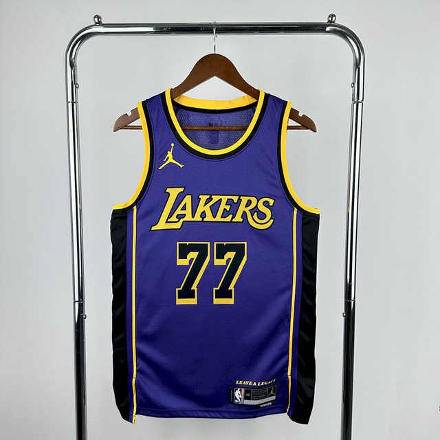 Camiseta NBA Los Angeles LAKERS (Dončić #77) #001