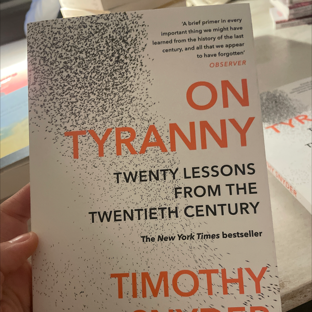 On Tyranny Timothy Snyder