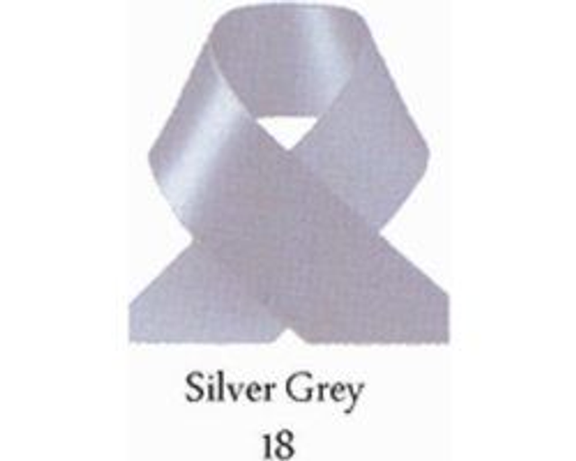 Satijnlint 15 mm (18) Zilvergrijs