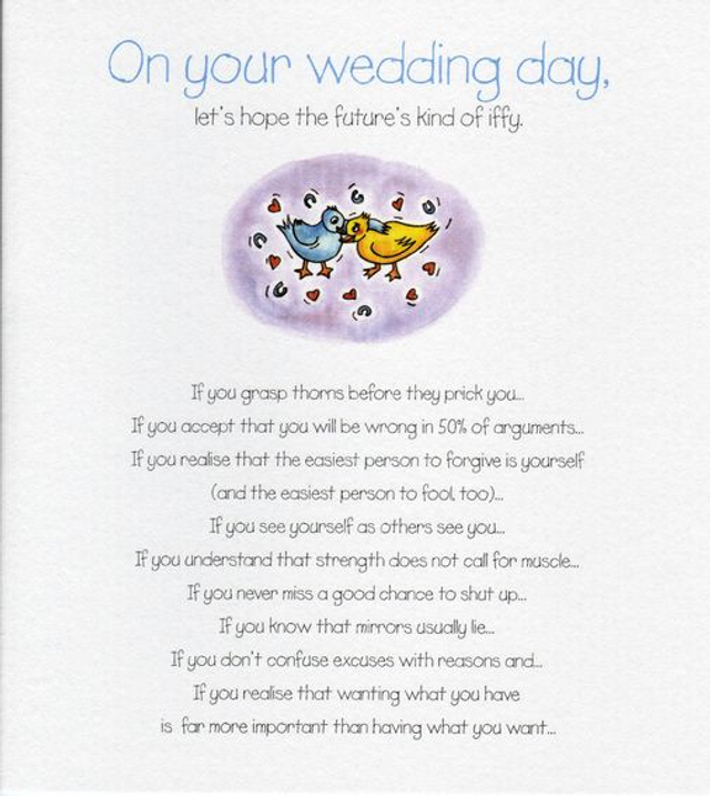 On Your Wedding Day - Greeting Card