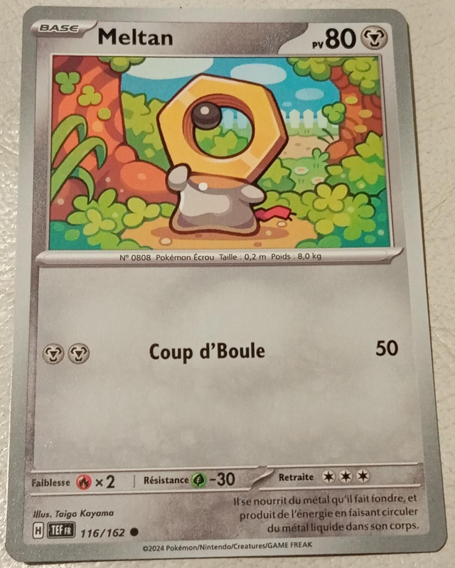 Carte pokémon Meltan