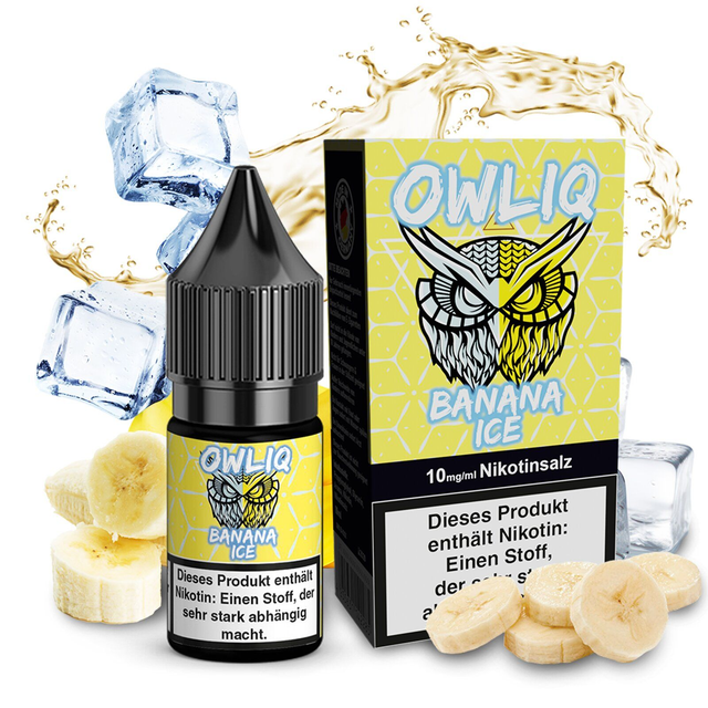 OWLIQ Banana Ice Nikotinsalz Liquid 10 ml