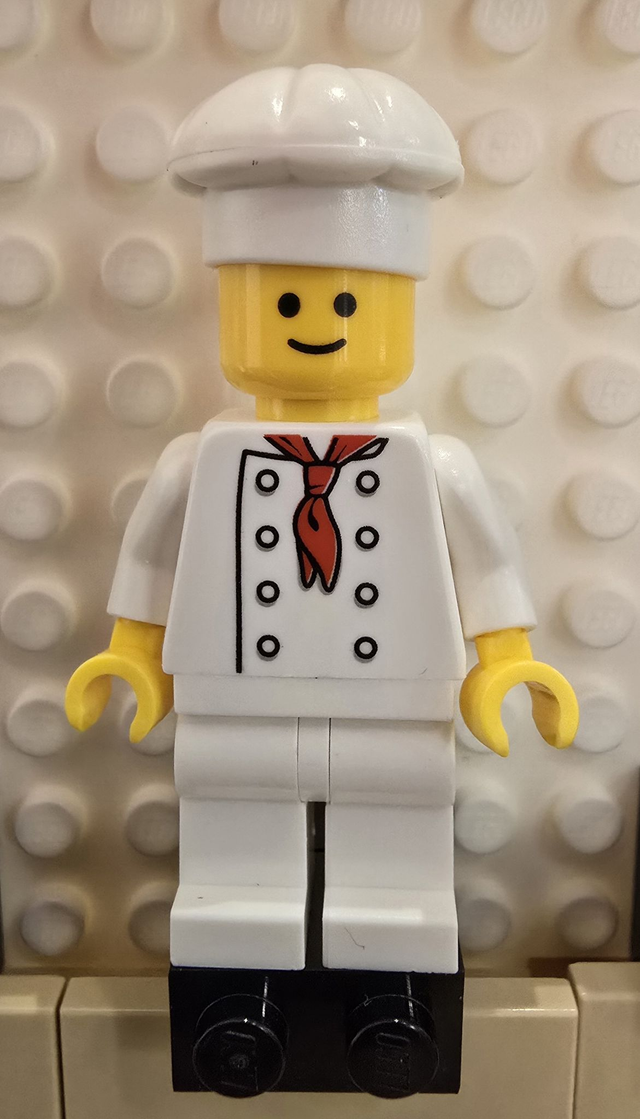 LEGO twn192a Chefkoch Minifigur