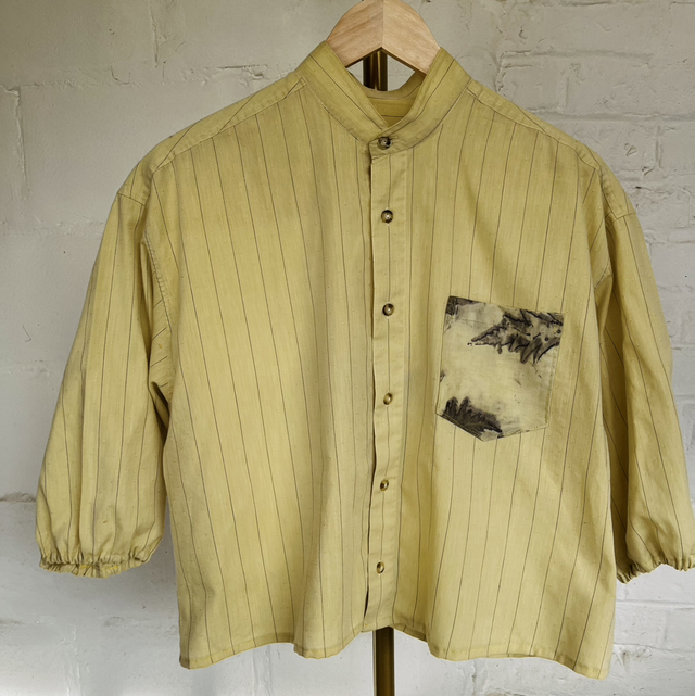 Collection Sumac - Chemise nouée dos jaune