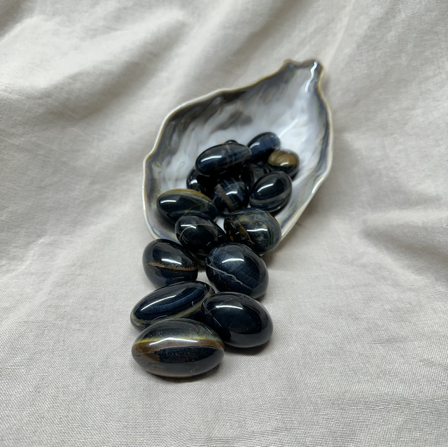 Blue Tiger Eye Tumble 
