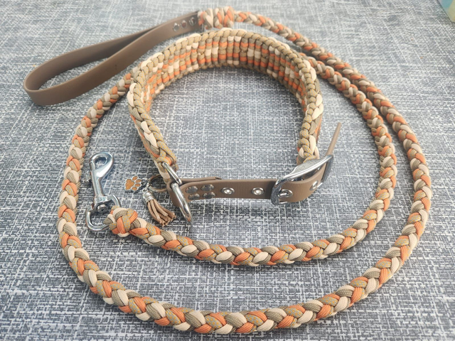 Collier et laisse en paracorde 