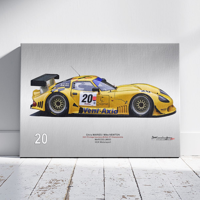 C231002 MARCOS LM600 British GT 2001 NCK Motorsport #20 BrandsHatch