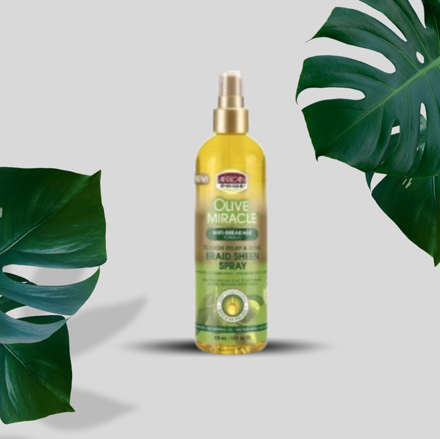 AFRICAN PRIDE OLIVE MIRACLE BRAID SHEEN SPRAY 12 OZ