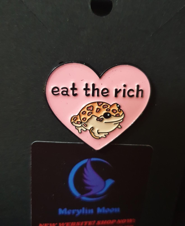 Eat The Rich Pin Badge 
