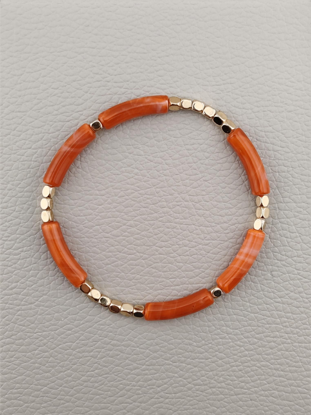 Corinthe - Bracelet terracotta 
