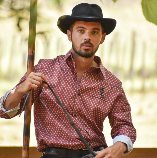 Chemise Folco - Dentelle rouge