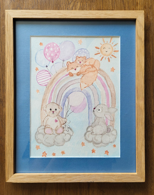 Les animaux et l&#039;arc en ciel