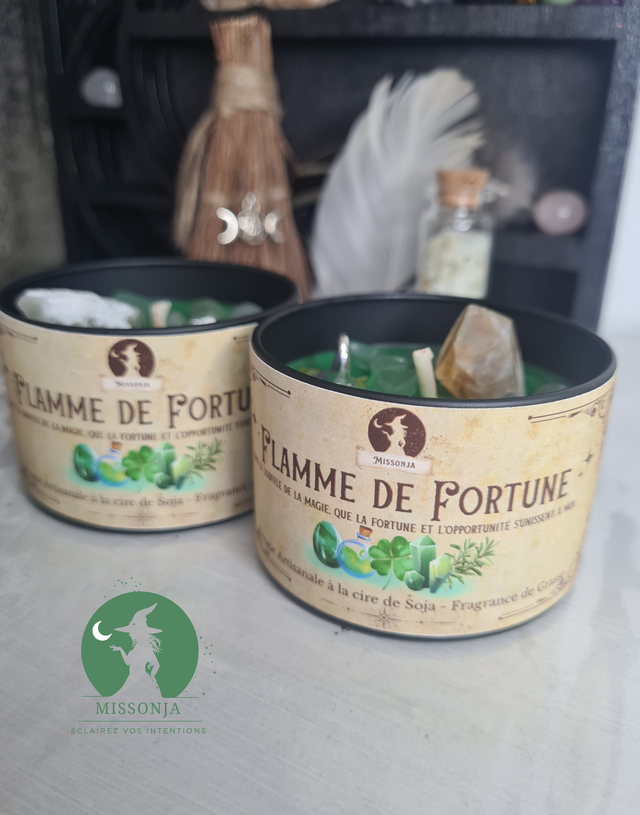 🍀Bougie Flamme de Fortune