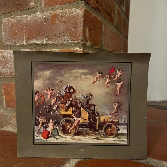 1952 Shell-Mex & BP Christmas Card 9” by 7”