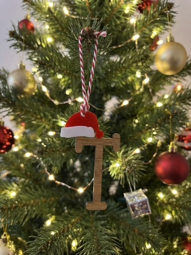 Personalised Wooden Christmas Tree Letter Ornaments