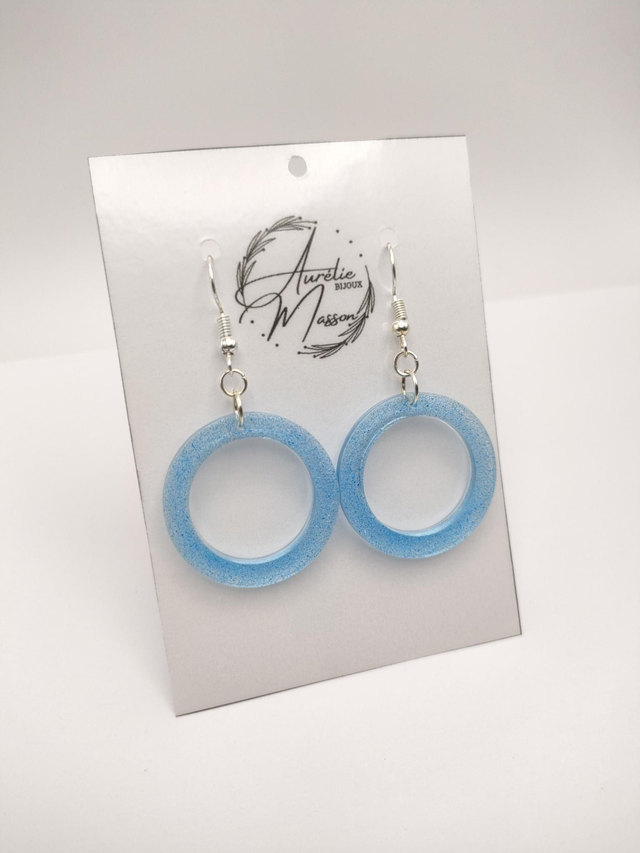 Boucles d'oreilles résine